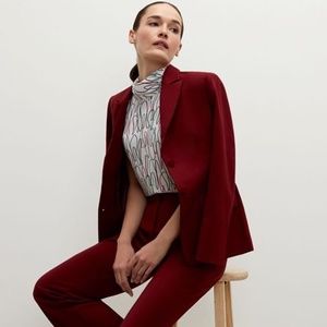 MM LaFleur The Bennett Jacket—Wool Twill-BORDEAUX